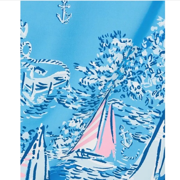 VGUC Lilly Pulitzer Leevy Sarong Cover-Up in A Lil Nauti Engineered - Picture 3 of 10